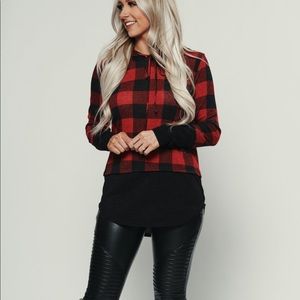 Nanamacs plaid sweatshirt